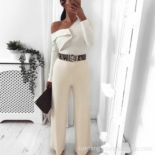 one shoulder bodycon ruffle romper playsuit bodysuits